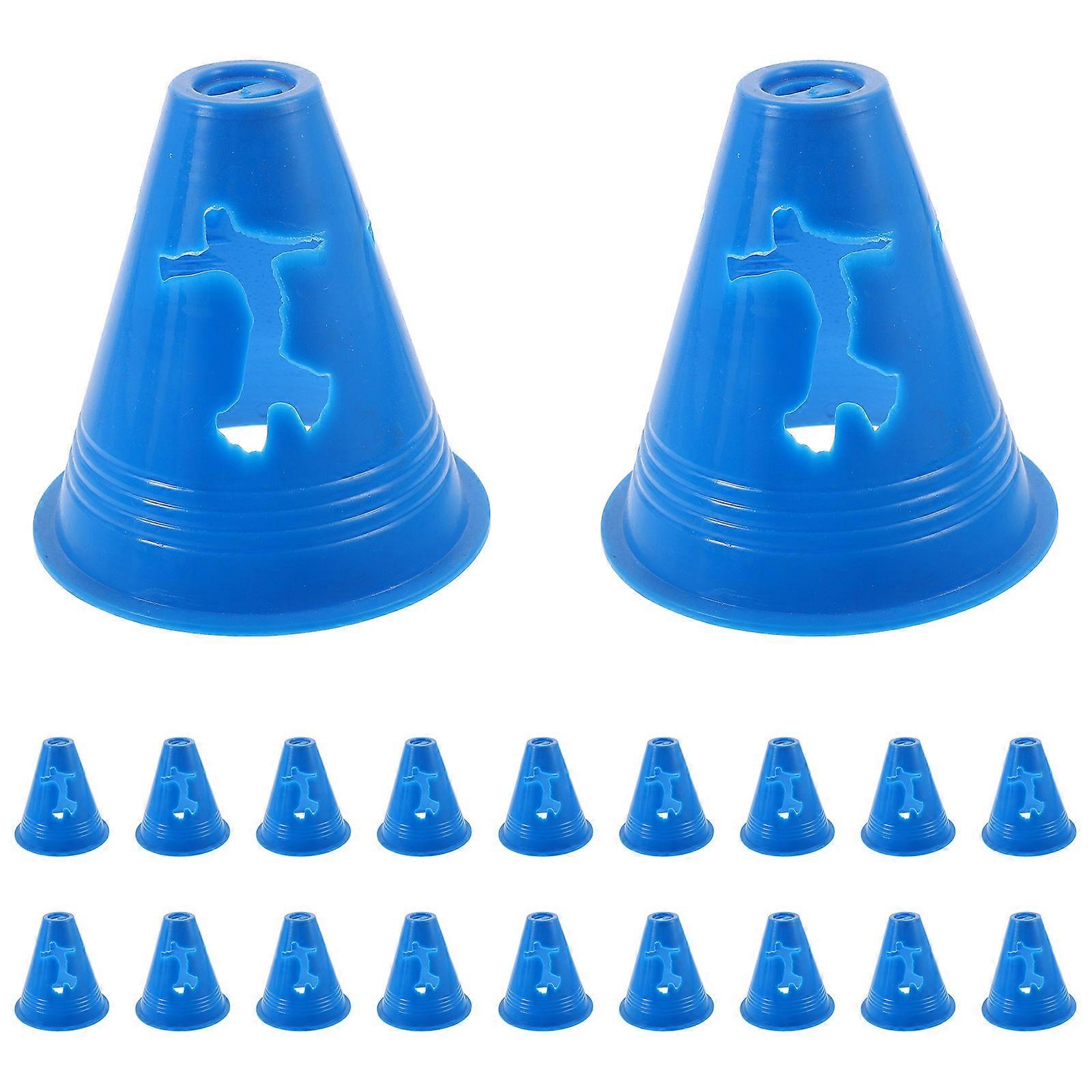 Soccer Cones Roller Skating Training Markers for Agility Drills 20Pcs