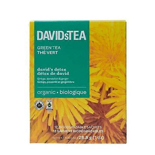 DavidsTea Organic Detox Tea Pack, 12 Count