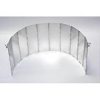 Folding Aluminum Camping Stove Wind Shield, Lightweight Windproof Deflector for Outdoor Cooking