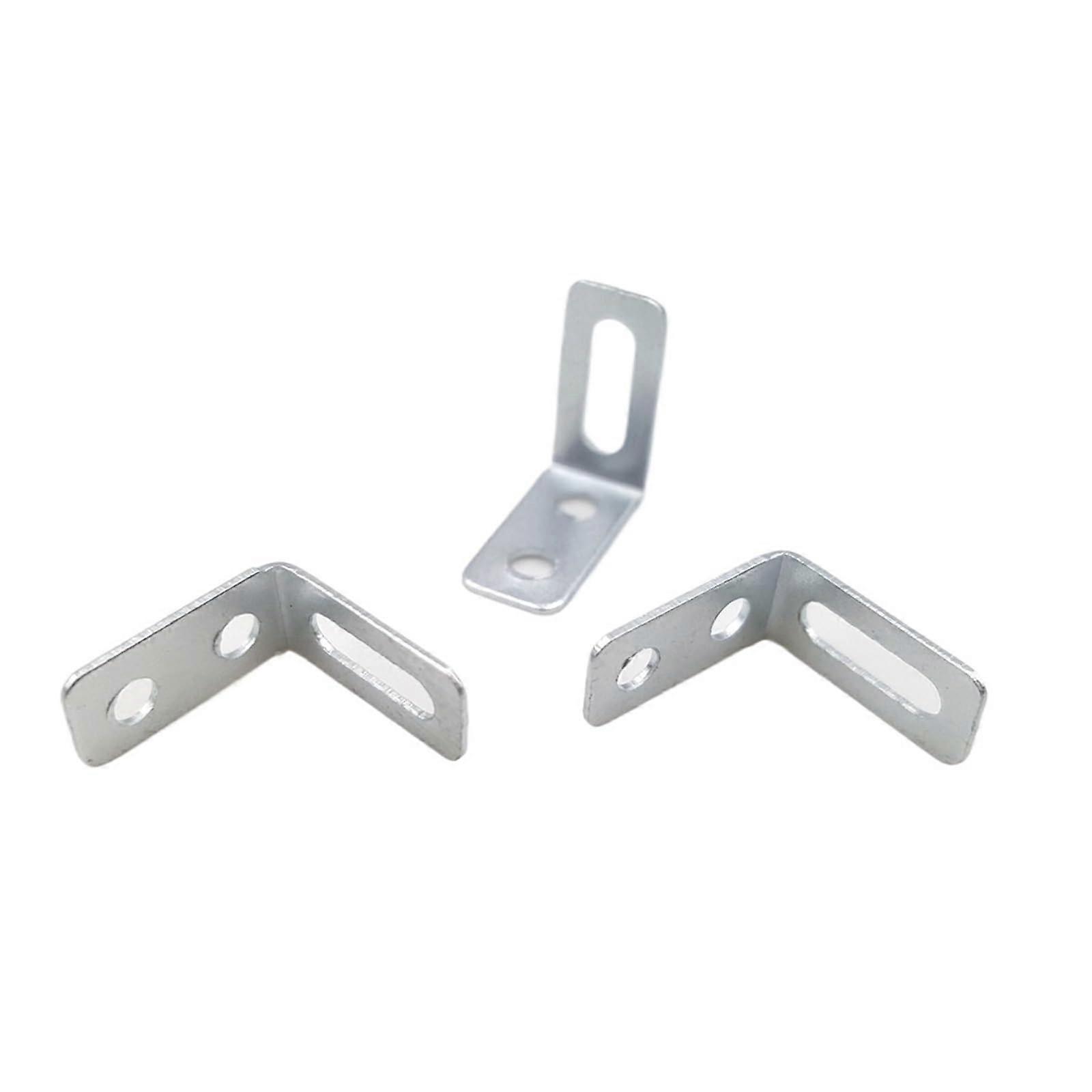 10PC 10.5mm LShaped Angle Bracket Silver Corner Brackets for SpaceSaving Small Spaces