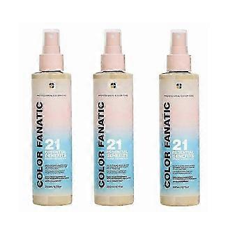 1-3x Color Fanatic Multifunktionell Leave-in Hårspray För Färgbehandlat Hår, Leave-in Värmeskyddande Behandling, Sulfatfri Vegansk, 200ml