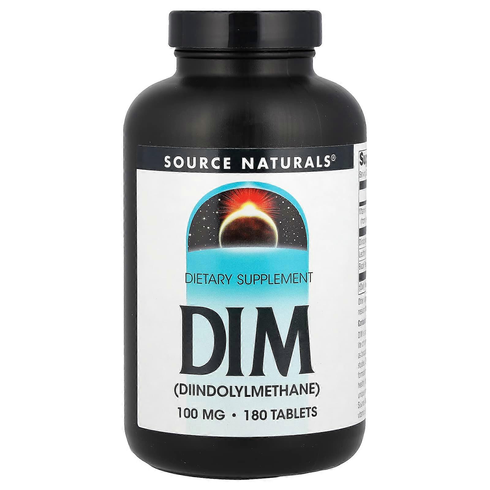 Source Naturals, DIM (Diindolylmethane), 100 mg, 180 Tablets