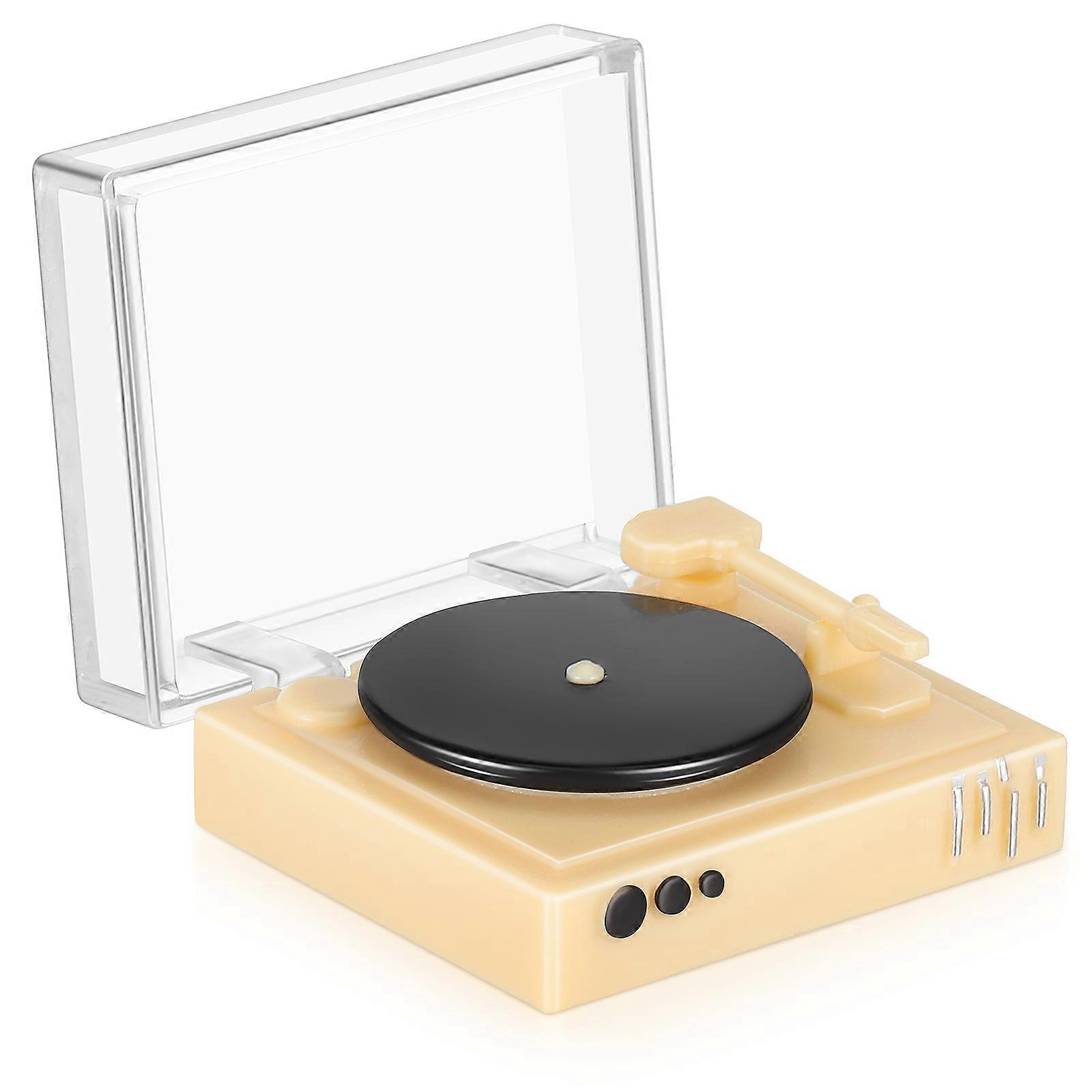 Mini House Record Player for Decoration Plastic Acrylic Model
