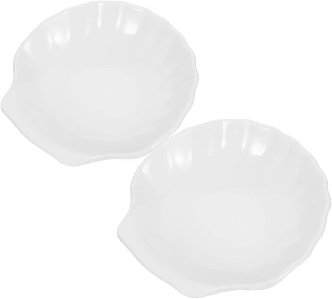 Shell Shaped Soap Dish for Bar Soap 10cm White Seashell for