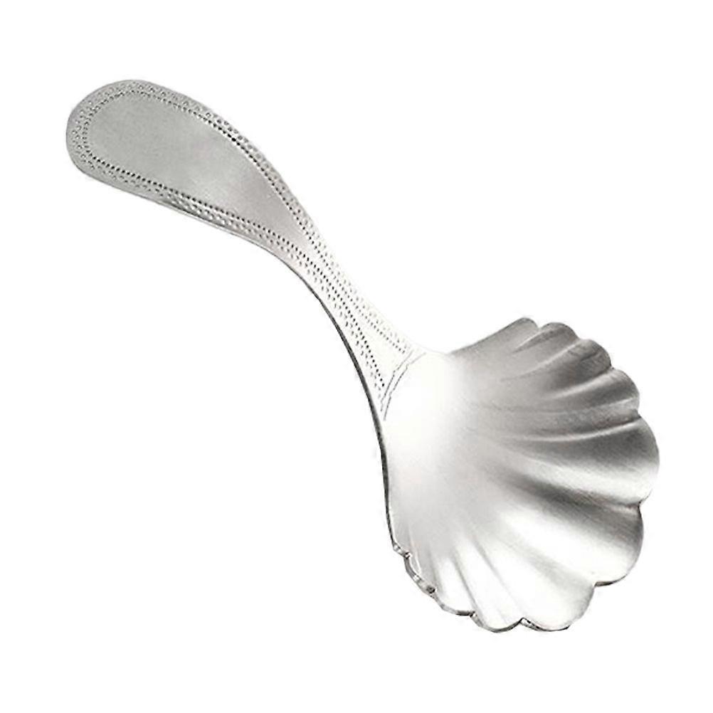 1pc Creative Stainless Steel Tea Scoop Shell Shape Tea Spoon Exquisite Teaspoon