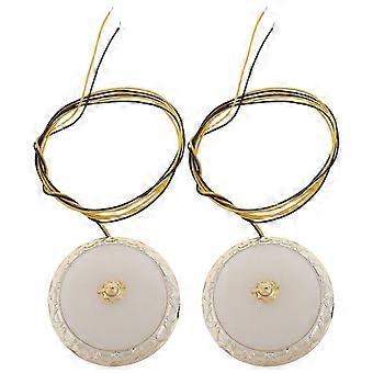 prodef 2 peças Luminárias de teto redondas em miniatura para casa de bonecas, para decoração de quarto de casa de bonecas, luminárias DIY para casa de bonecas, adequadas para construção de casas de bonecas S