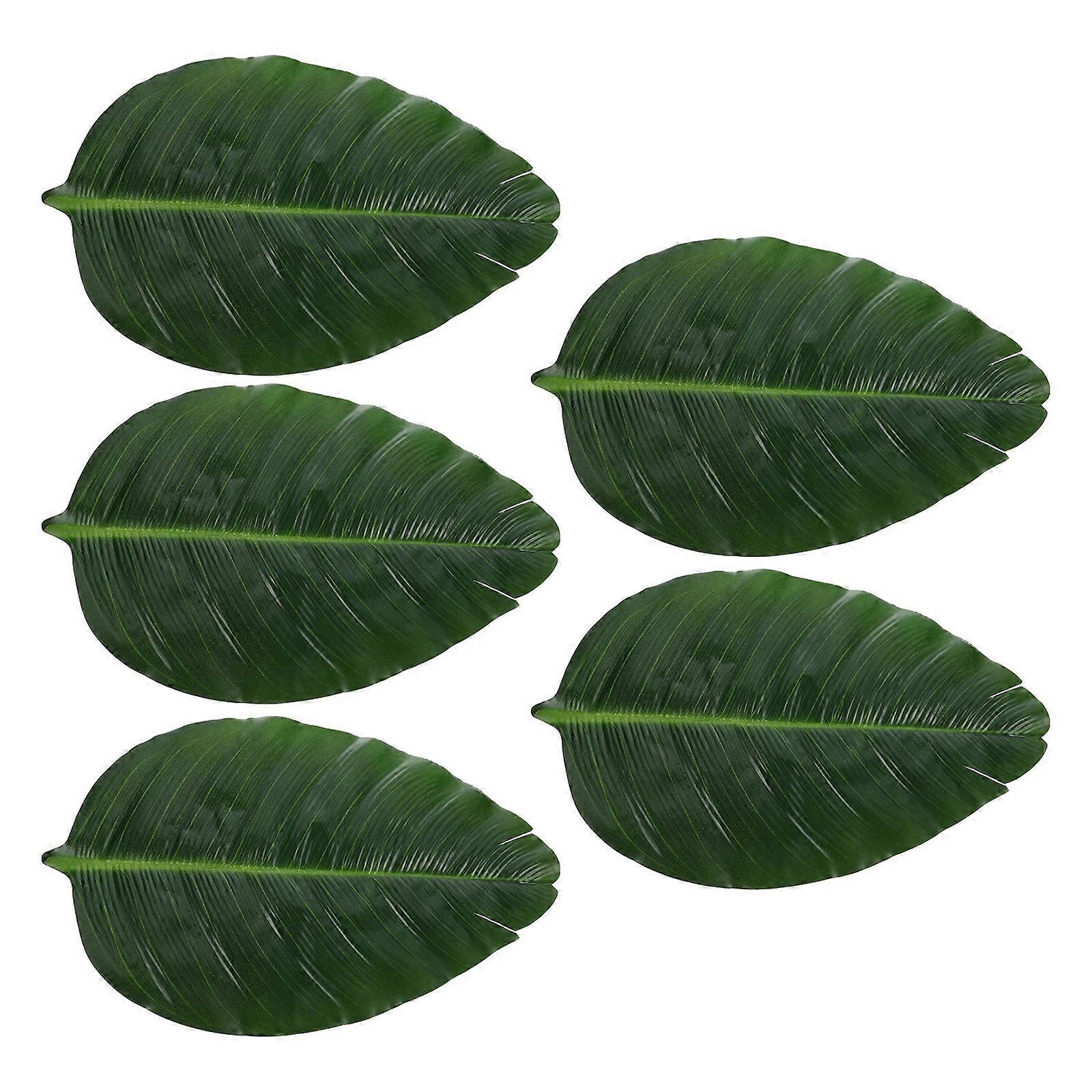 Leaf Table Mats Heat-Resistant Coasters for 5Pcs Set