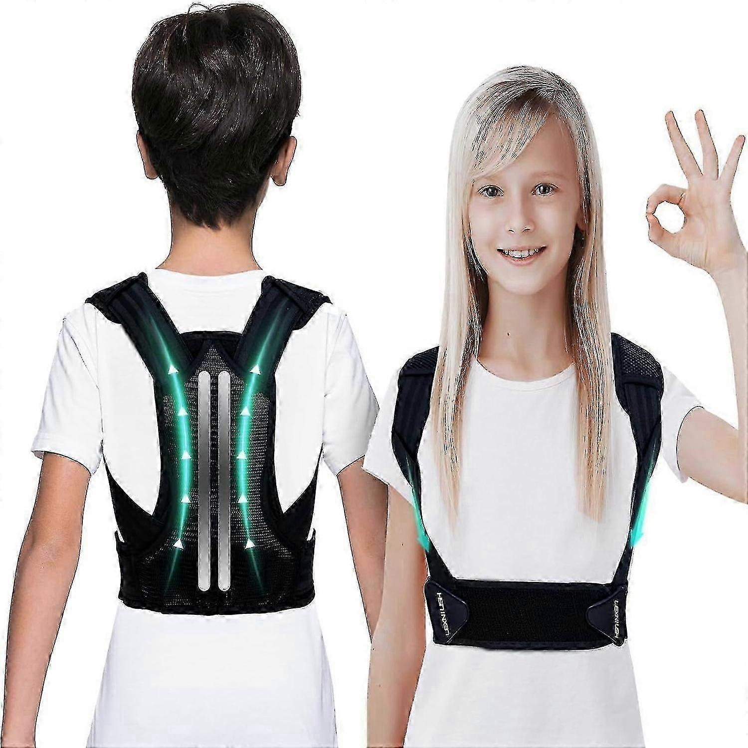 Kids & Teens Posture Corrector - Updated Upper Back Support for Better Posture