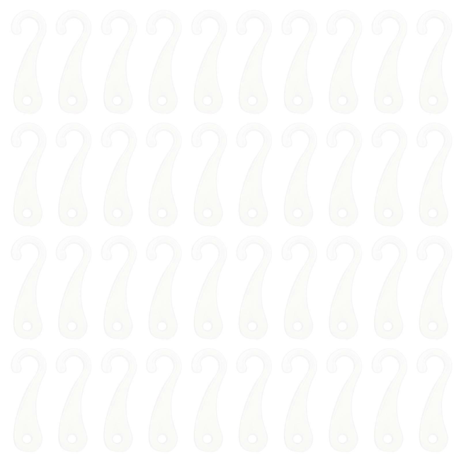 White Plastic Sock Display Hook J-Hooks for Sock Hanging 500Pcs