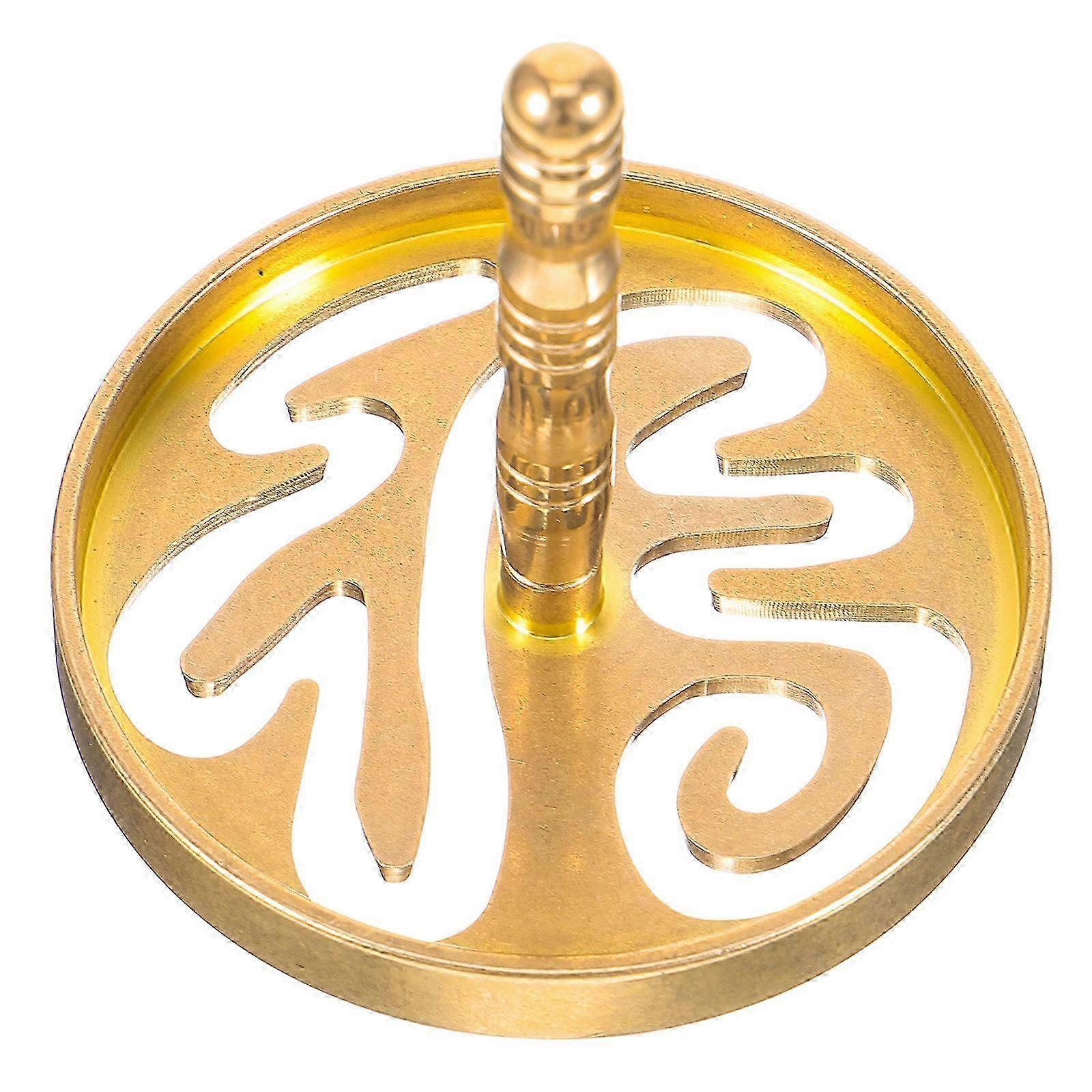 2Pcs Copper Incense Press Mold Tool compatible with DIY with Chinese Style Pattern