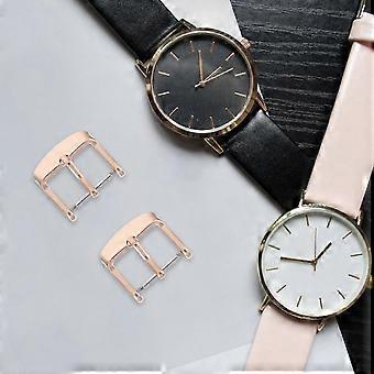 Watch Buckles Stainless Steel Watch Band Buckle for Repair 2Pcs