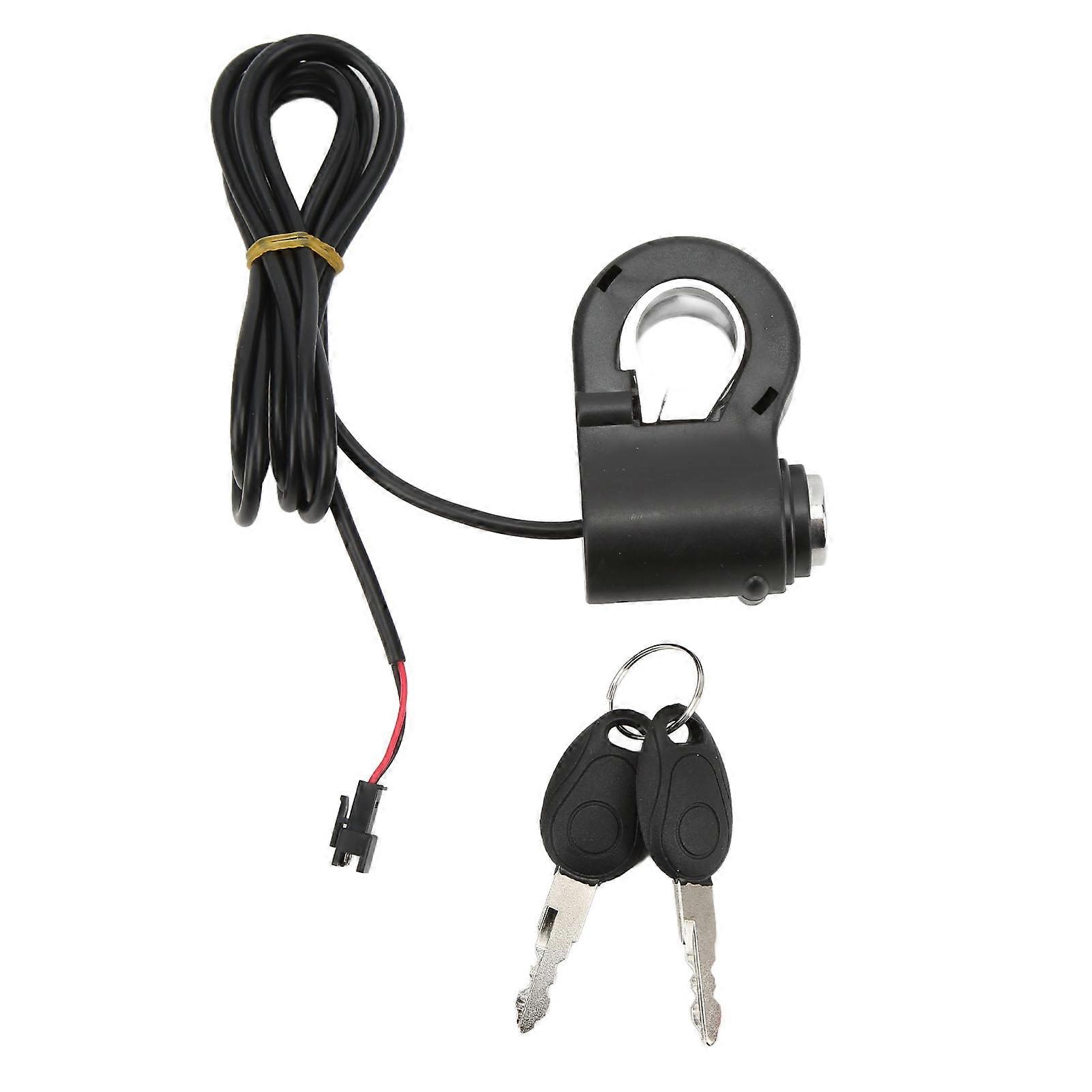 Universal 12/24/36/48V Electric Scooter Handlebar Thumb Lock Switch Kit
