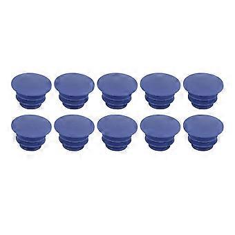 10pcs Mountain Bike Handlebar Plug Durable Reliable Bicycle Handlebar Sleeve for Most BicyclesBlue