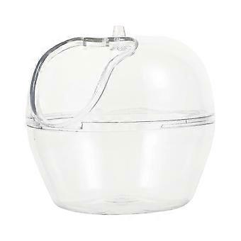 Transparente Hamstertoilette aus Kunststoff, 2-teilig, Sandbad für Haustiere