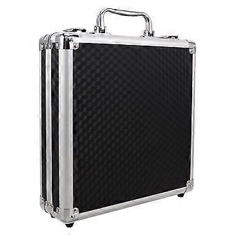 Pool Ball Case: Billiard Balls Storage Box - Pool Table Accessories Holds 16 Billiards - Snooker Storage Case for Home Entertainment Black