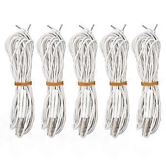 5 stuks 24V 60W verwarmingspatroon vervangende roestvrijstalen kop verwarmingsbuis 3D-printeraccessoires 2 meter / 6,6 ft