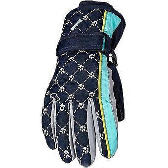 Gloves Mittens Convertible Ski Gloves Winter Snowflake Printing Ski Gloves Warm Gloves Gloves Soft Zekai