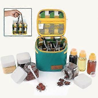 CLS Set di bottiglie per condimento per esterni Combinazione di utensili per barbecue con barattolo di condimento portatile
