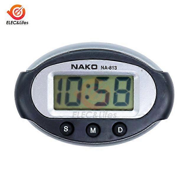 Car Digital Clock Temperature Display Electronic Clock Thermometer Auto Electronic Clock LED Backlight Digital Display Clock