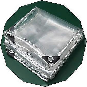 Transparent Waterproof Tarpaulin With Reinforced Eyelets, Plant Cover, Industrial Tarpaulin Sheet, Foldable Transparent Anti-aging Tarpaulin, 0.8x1.5m