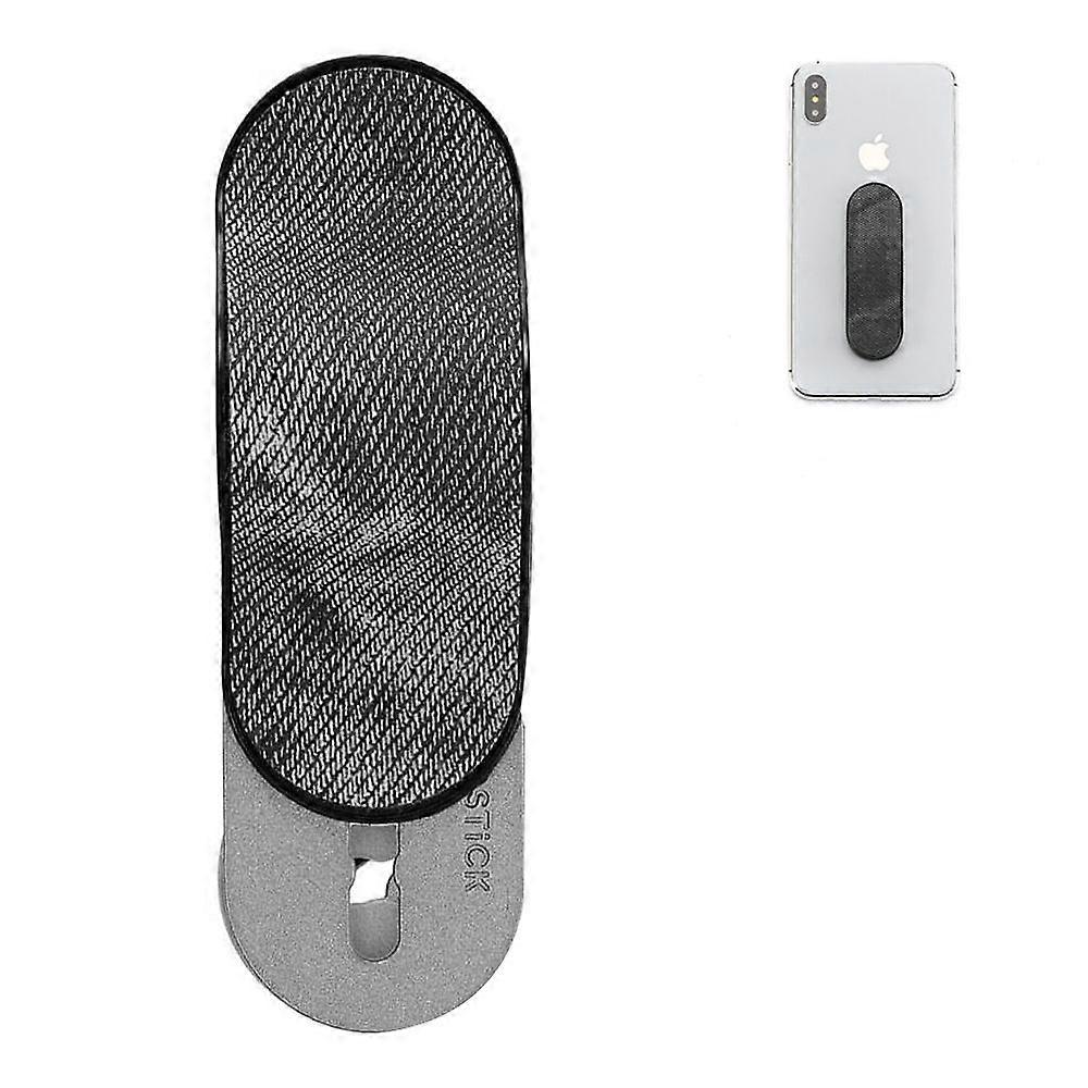 Push-pull mobile phone ring holder - black