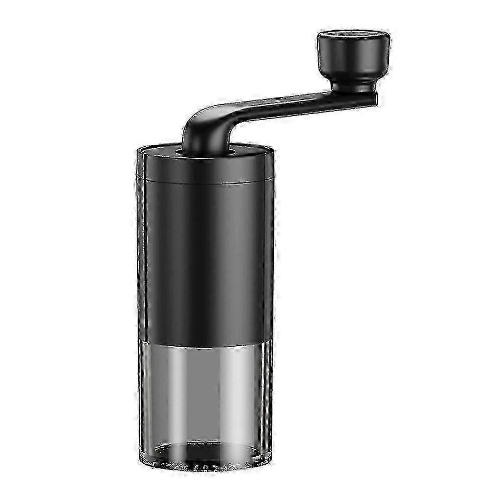 Portable hand crank coffee grinder with adjustable grind size