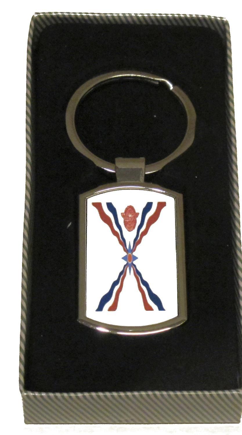 Assyria flag keychain