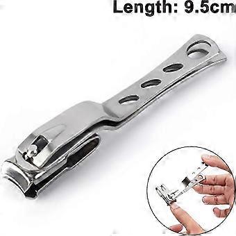 Stainless Steel Toenail Clippers, 360 Degree Rotating Head, 9.5cm Length, for Pedicure Thick Nails