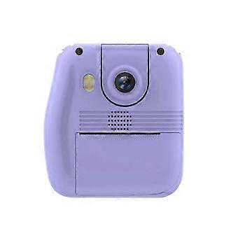 Flip Lens Kinder Tragbarer Drucker Thermopapier Aufkleber Papier Minidrucker Multifunktions Digital Kleine SLR Lila