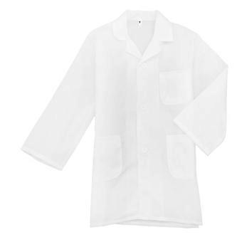 1pc Kids Lab-gown Children's White Coats Childern Thin White Coats for Kids Proformance (Small Size)