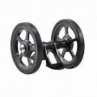 Aluminum Alloy Push Wheel Assembly Metal Axle Folding Bike Mudguard Push Wheel