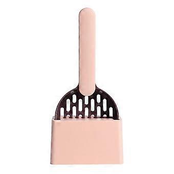Cat Litter Shovel with Holder Cat Poop Scoop Sifting Shovel with Base Easy Clean Pet Waste Scooper compatible with All Breeds