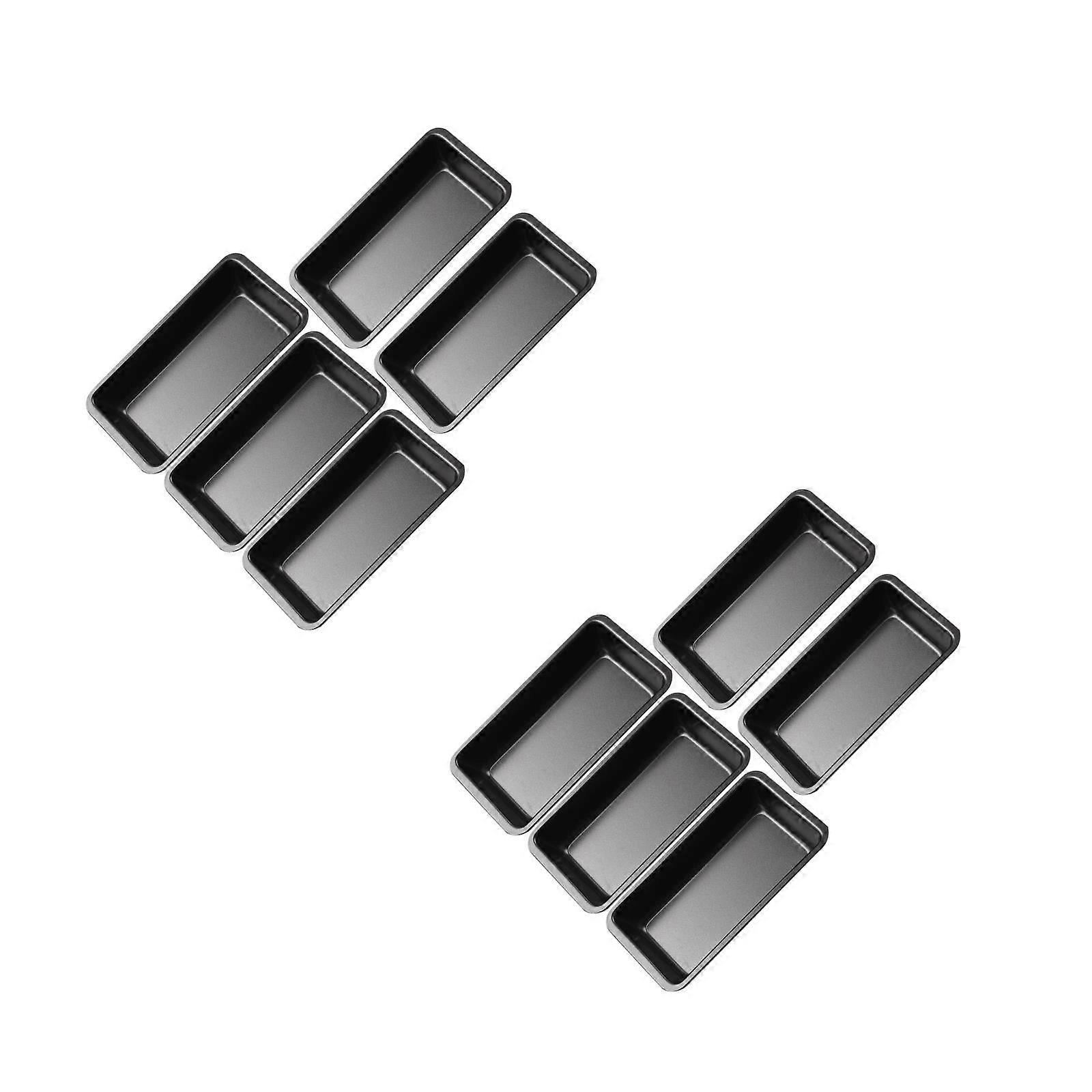 Box Baking Pan for Home Use 10Pcs Non-Stick Rectangle Bakeware