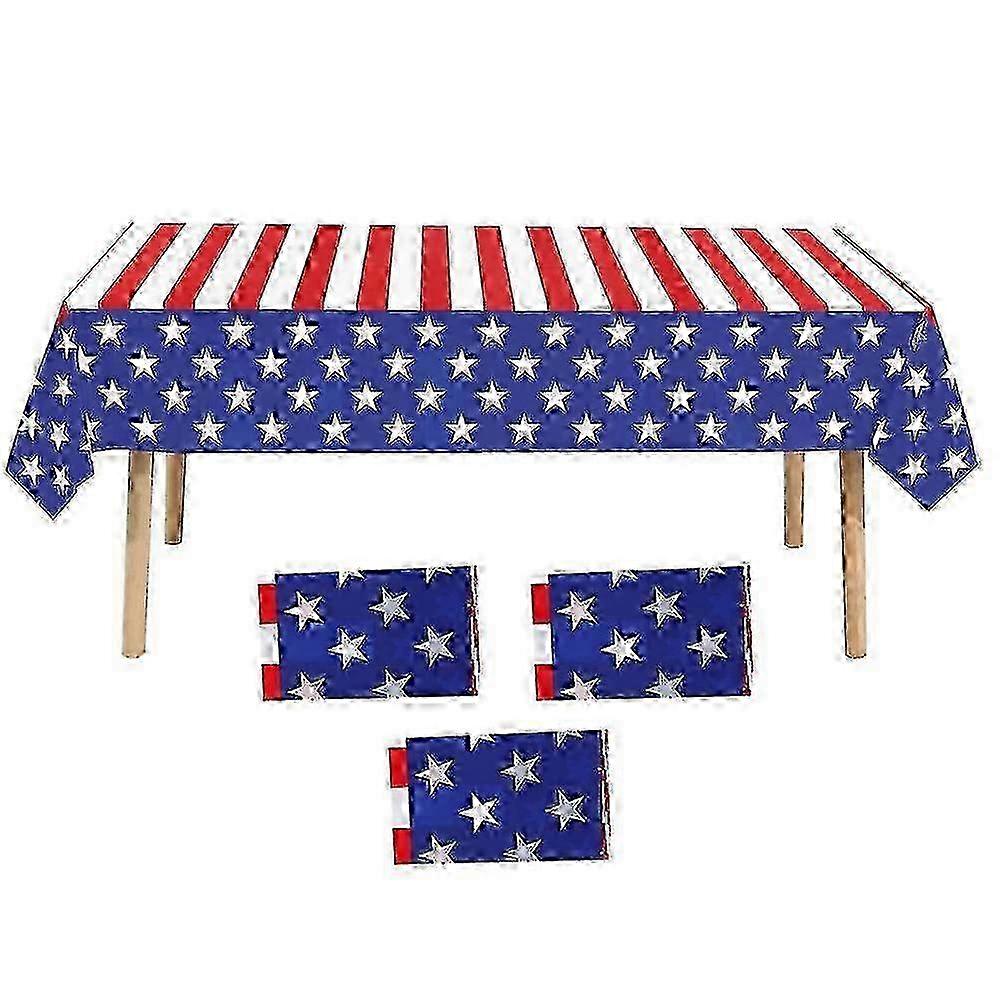Patriotic PEVA Tablecloth Pack