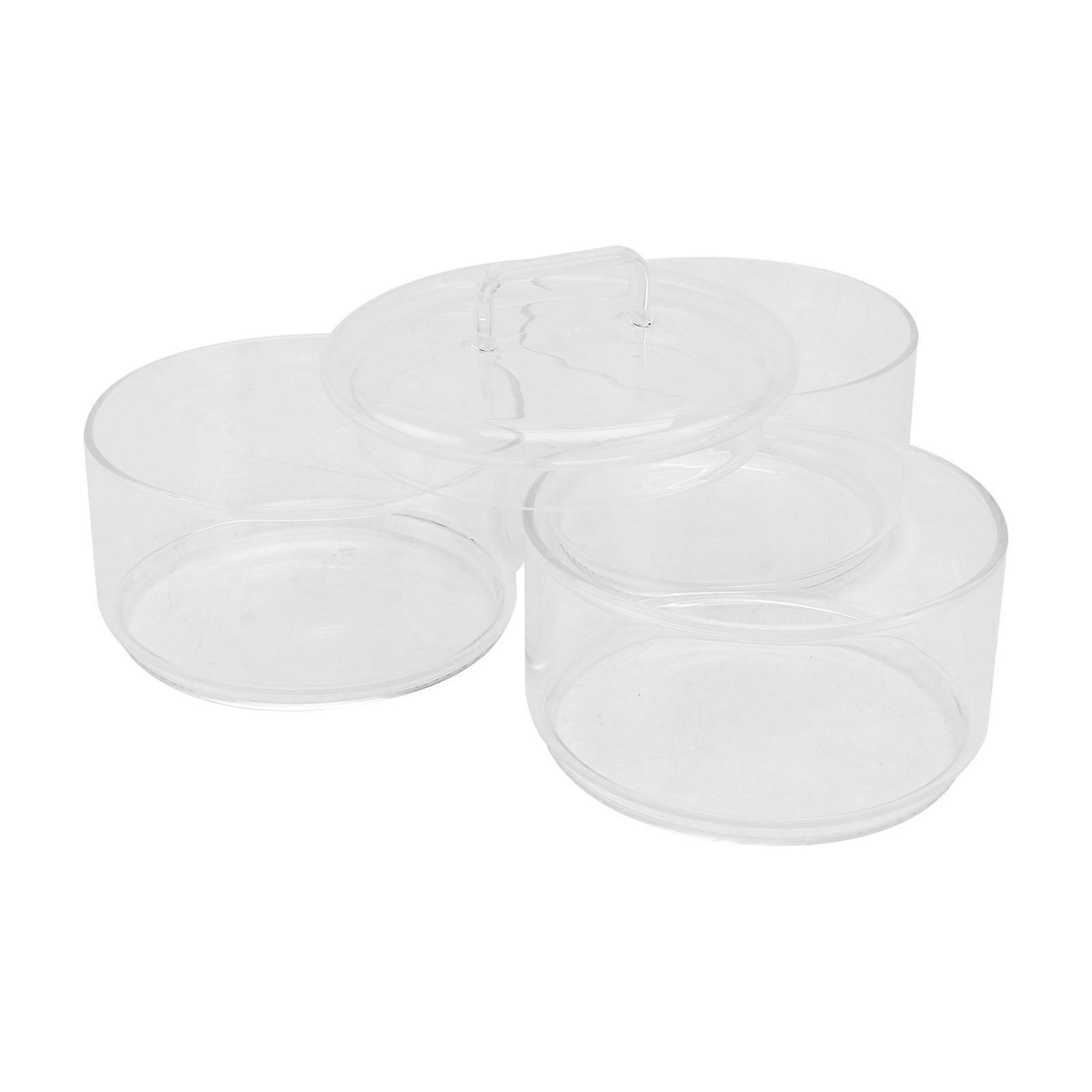 Multi-Layer Storage Jars Glass Holders for Kitchen Storage 2Sets