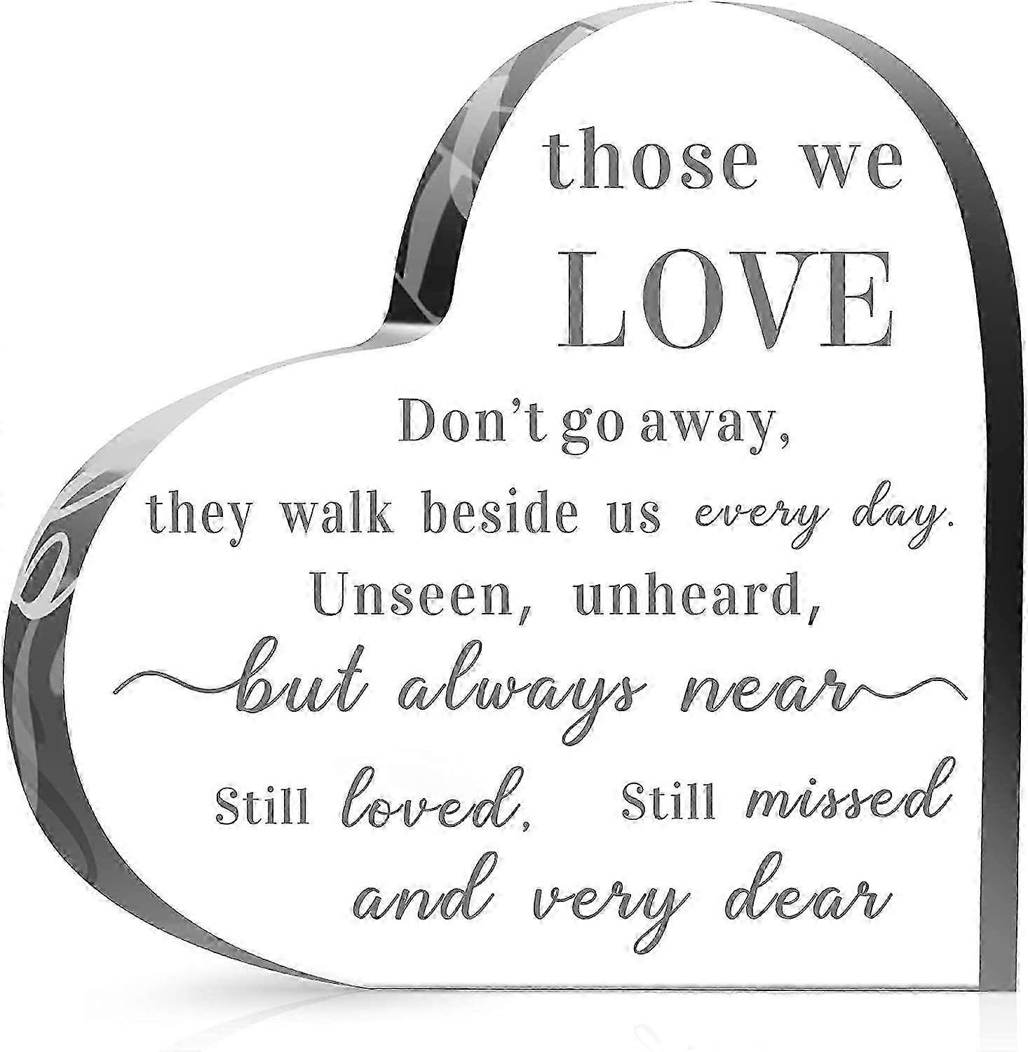 Clear Acrylic Memorial Ornament