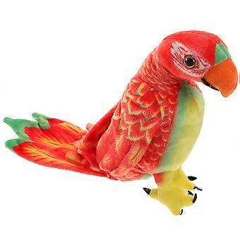 Red Plush Parrot Toy for Playing Lovely Cartoon Stuffed Parrot