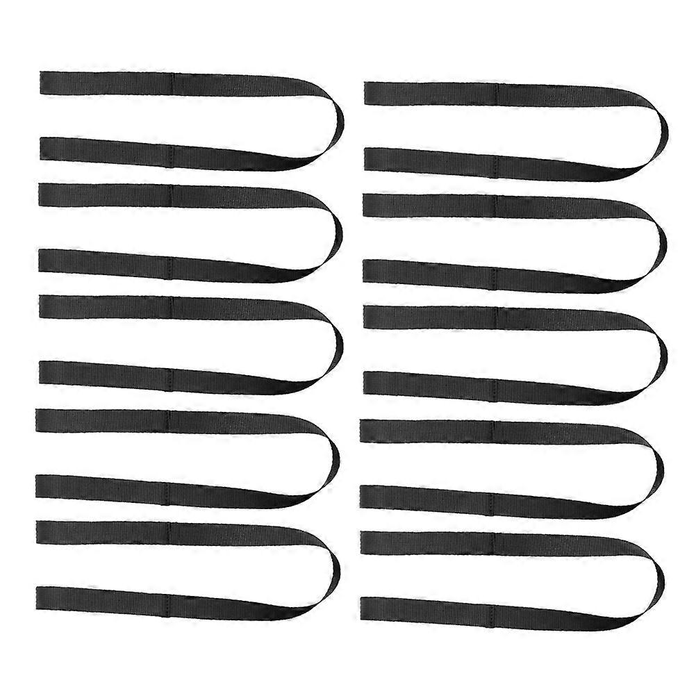 Ski Shoulder Strap Black for Ski Board Binding 10Pcs Set