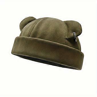 Adjustable Docker Cap Brimless Hat for Women and Men, Rolled Cuff Skullcap Beanie, Soft Breathable Fisherman Hat