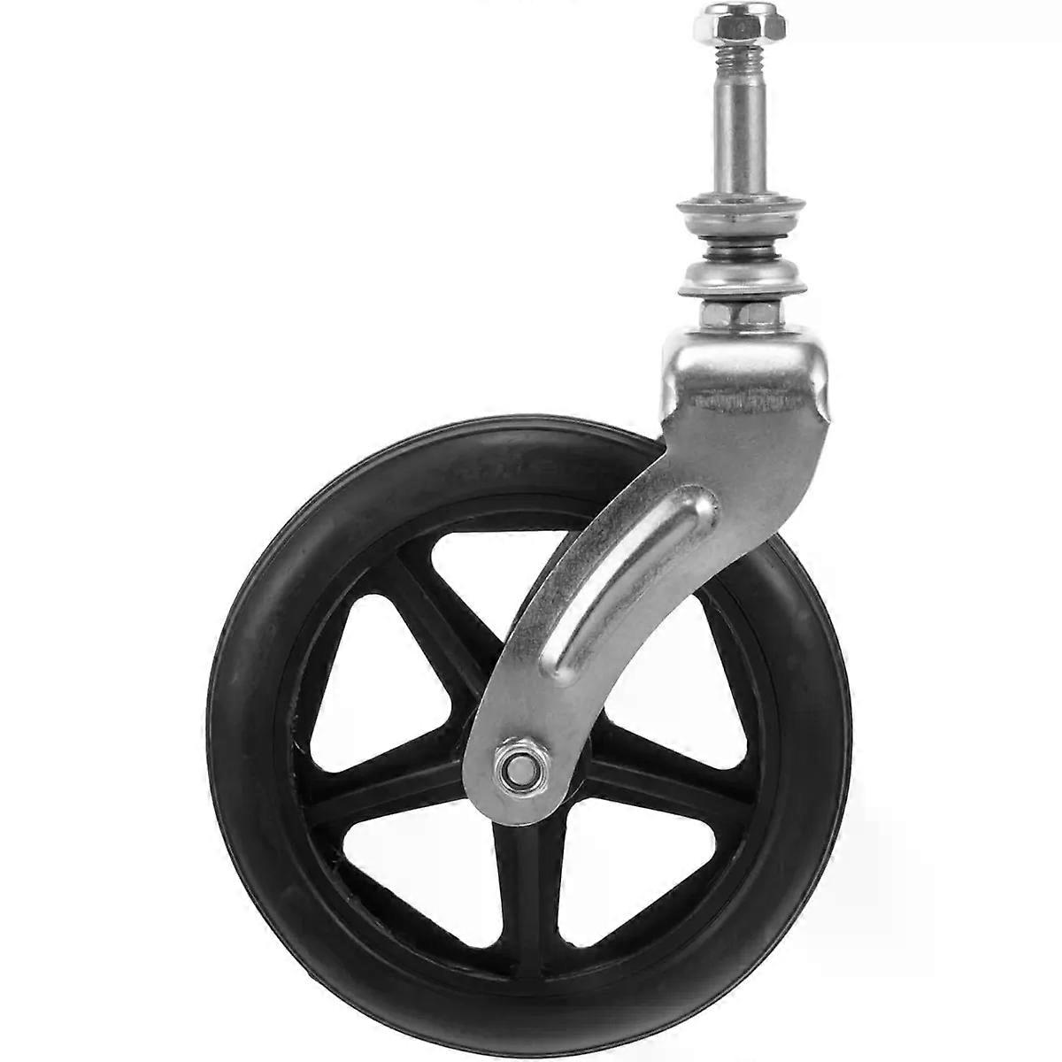 Front Wheels Replacement Set with Bearings, Black