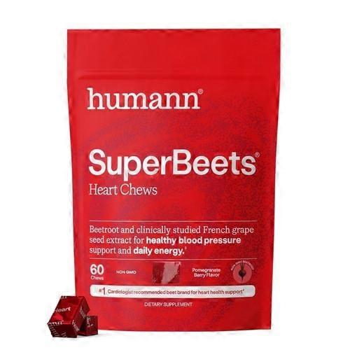 Humann Superbeets Heart Chews, 60 Count