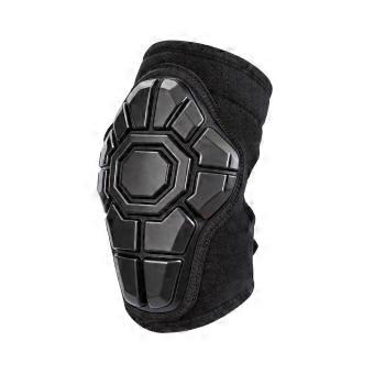 Knee Pad with Hard Encircling Contoured Guarding Sleeve Open-Style Sports Guard