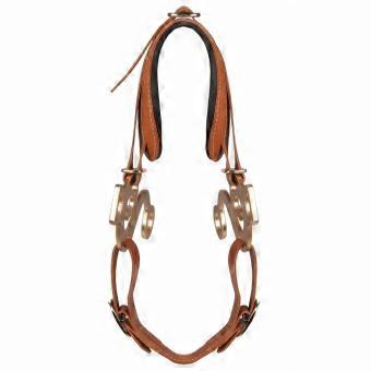 Tack Classic Leather Halter with Padded Crown Sleek for Equestrians
