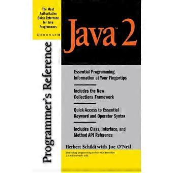 Java 2 Programmers Reference