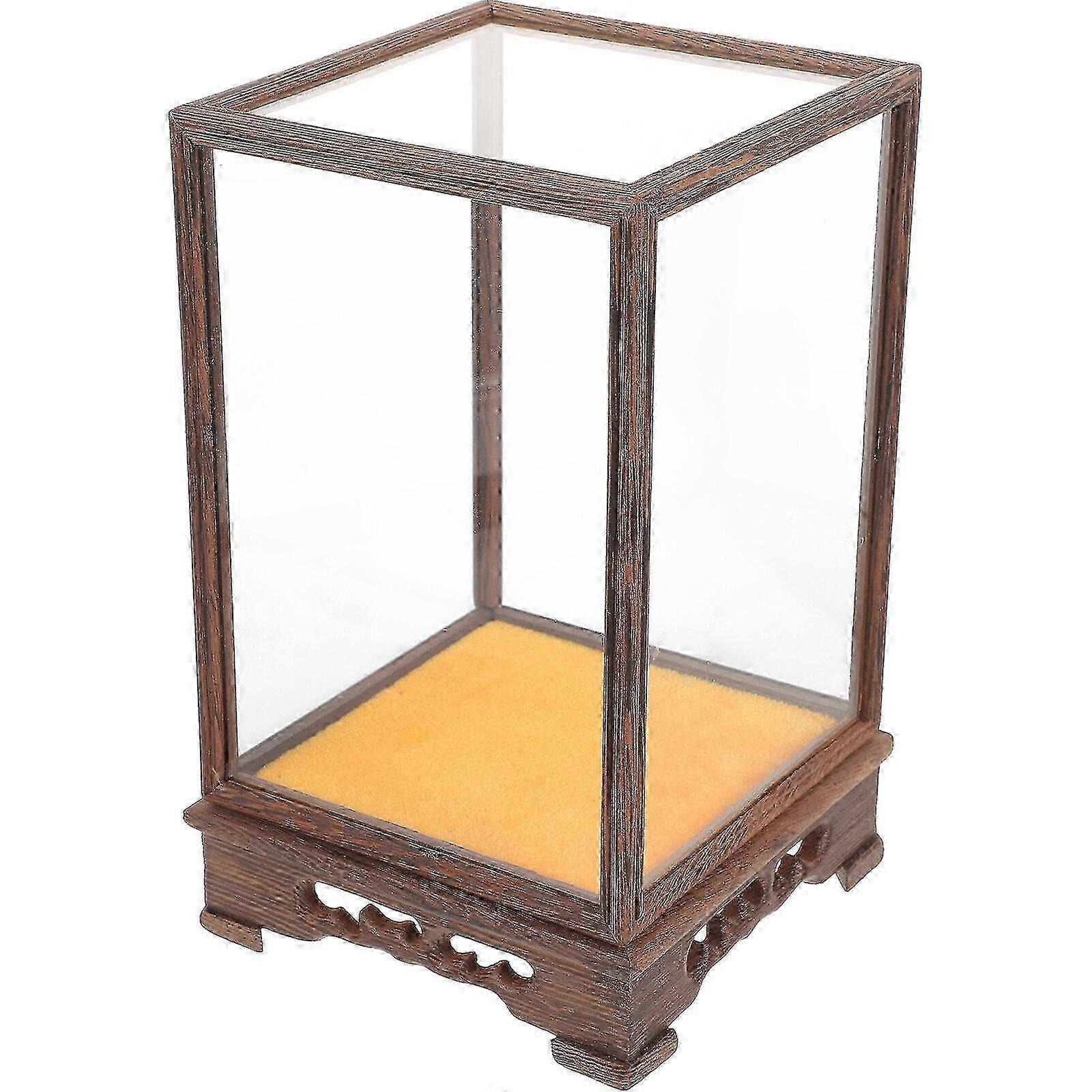 Solid Wood Glass Display Box