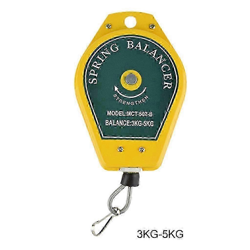 Retractable Spring Balancer with Hook, 3-5kg Capacity compatible with Assembly Line Use