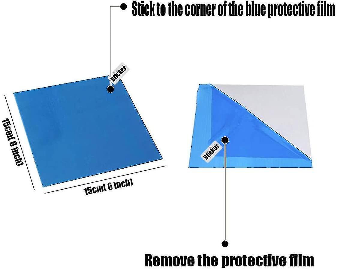 Mirror Tiles Self-adhesive 15x15cm 18 Pieces Decorative Wall Mirrors