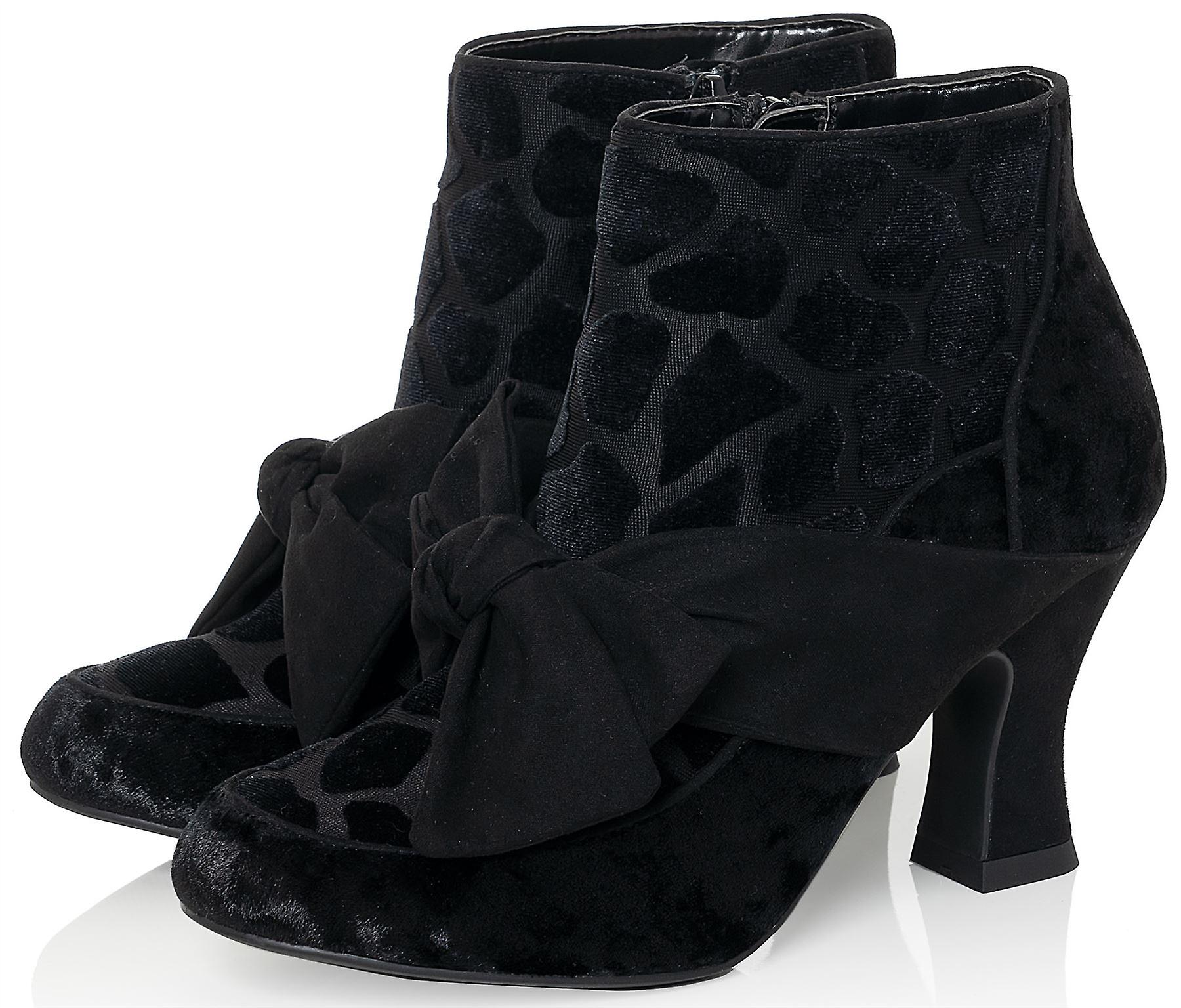 Ruby Shoo Seren Giraffe Black Womens Hi Ankle Boots