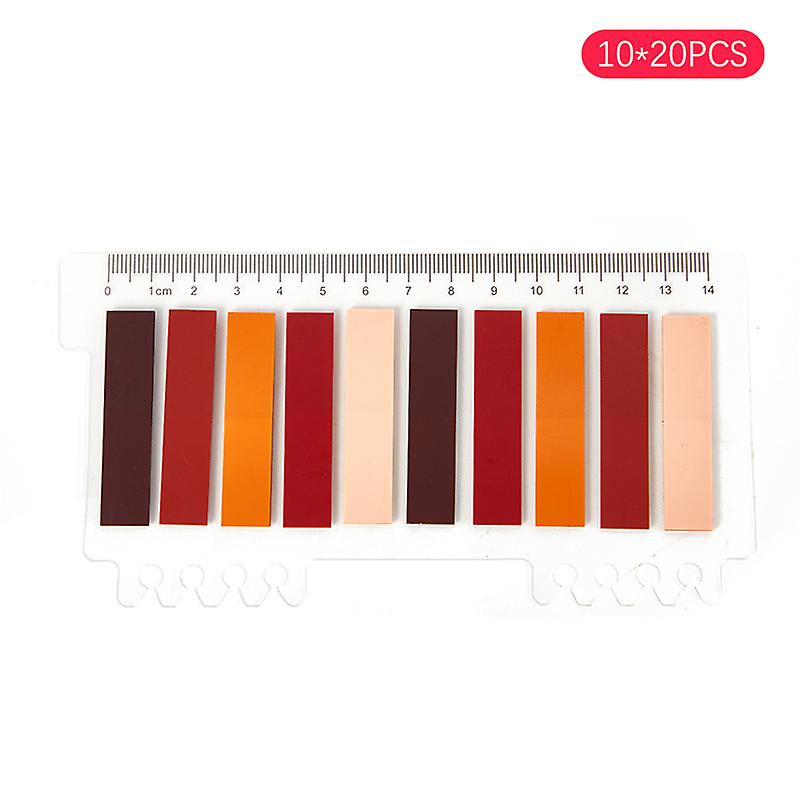 10 * 20pcs Index transparent Notes Papier Bureau Fournitures scolaires Papeterie