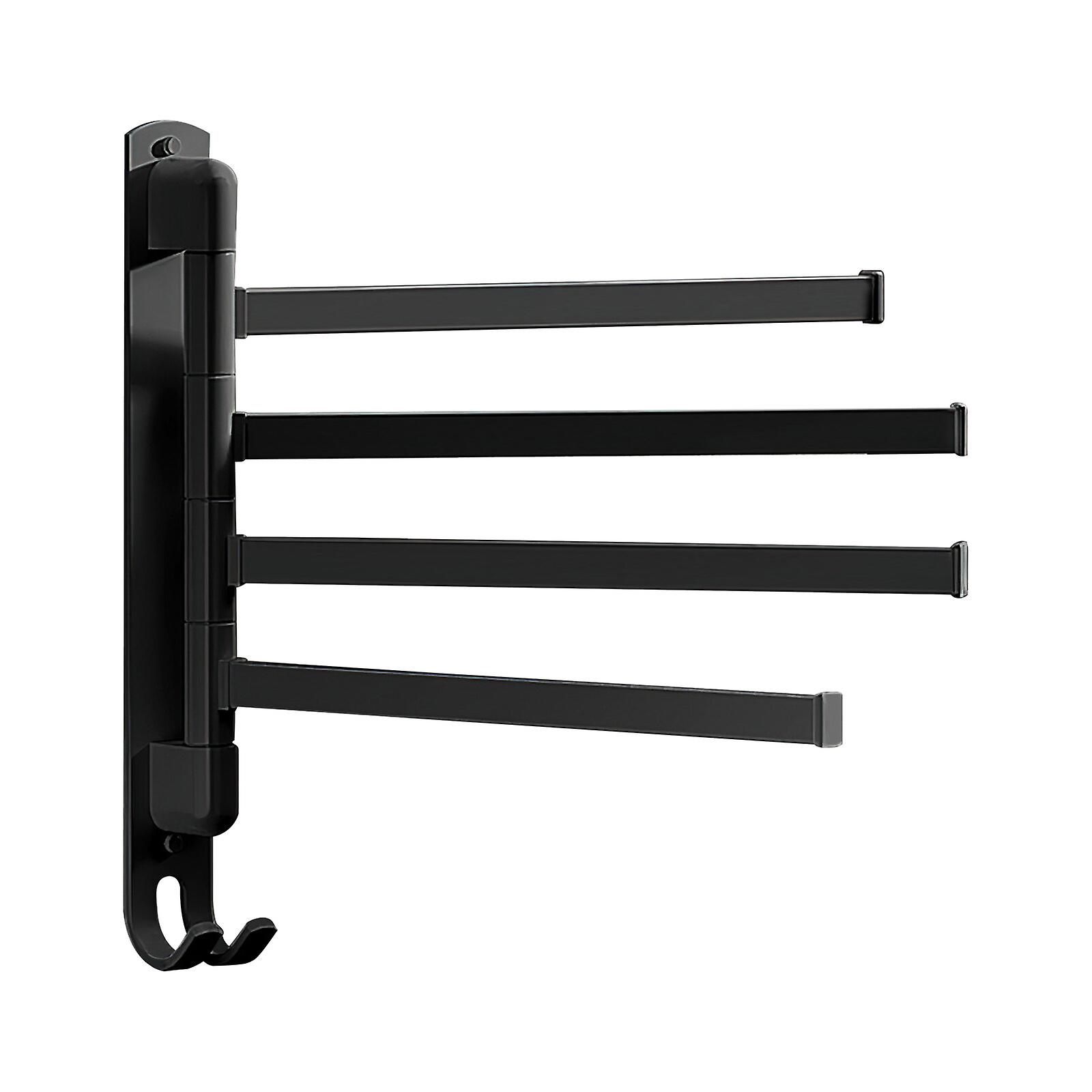 kääntyvä pyyheteline kotikeittiö kylpyhuone sisustus ruostumaton teräs koukulla valkoinen 180 pyörivä musta säästää tilaa